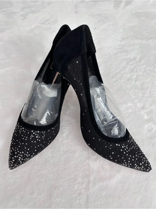 TED BAKER LONDON Ryalay Pointed Toe Diamante Crystal High Heel Pumps--6.5 - Picture 13 of 14